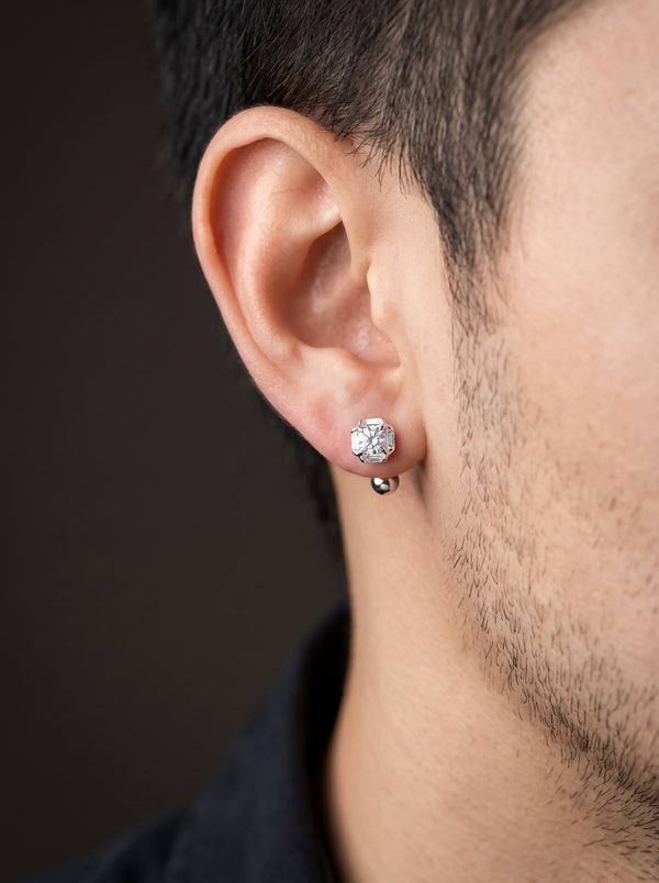 Clou Oreille Diamant Homme