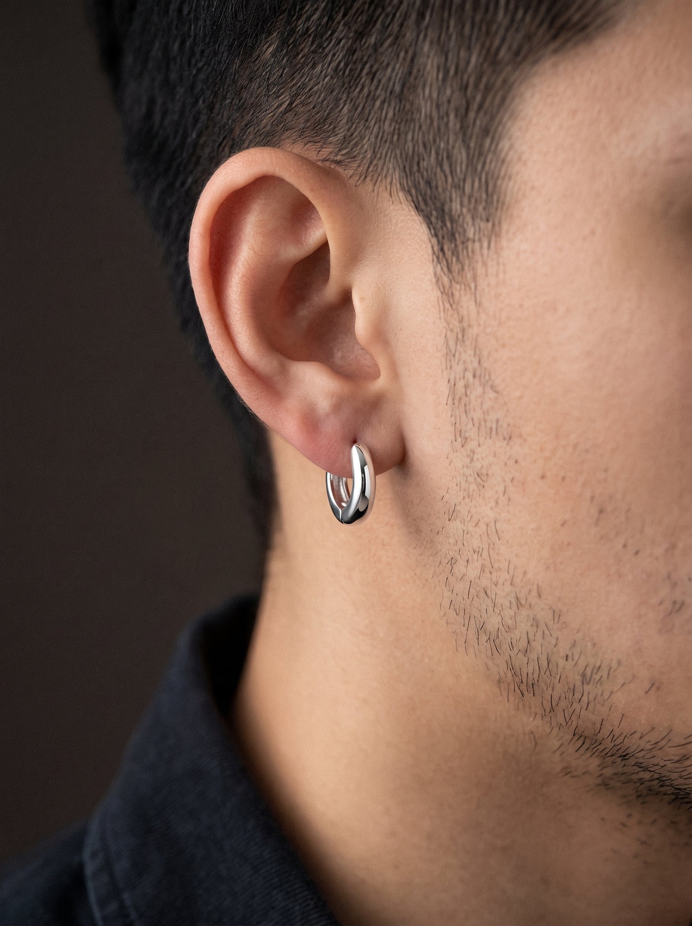 Créole Homme Acier Inoxydable (Paire)