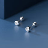Petit diamant oreille homme