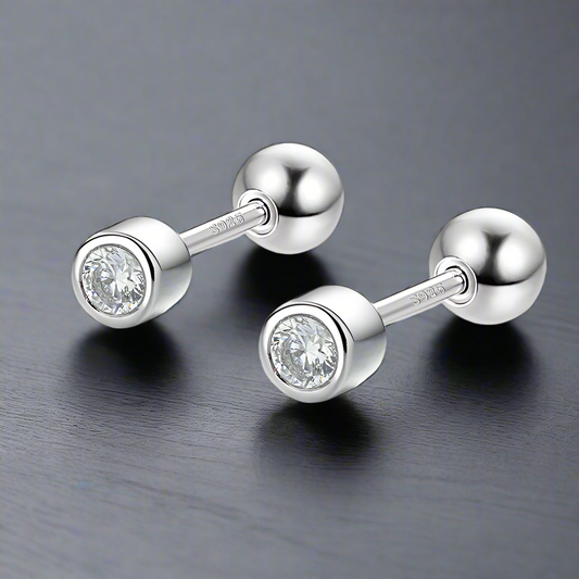 Diamant d’Oreille Homme (Paire)