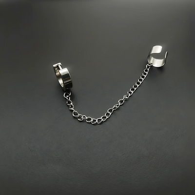 Ear Cuff avec Chaîne Style Punk (1 pièce)