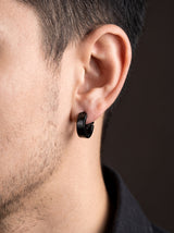 Fausse Boucle d'Oreille Homme ANNEAU (Paire) portee lifestyle Stag