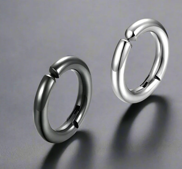 Fausse Paire de Boucles d'Oreilles Simples pour Homme