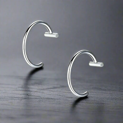 Faux Piercing Lèvre Homme ANNEAU ARGENT
