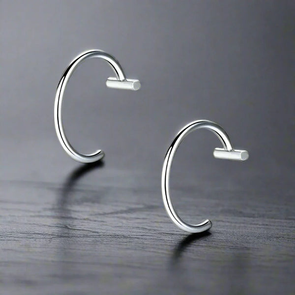 Faux Piercing Lèvre Homme ANNEAU ARGENT