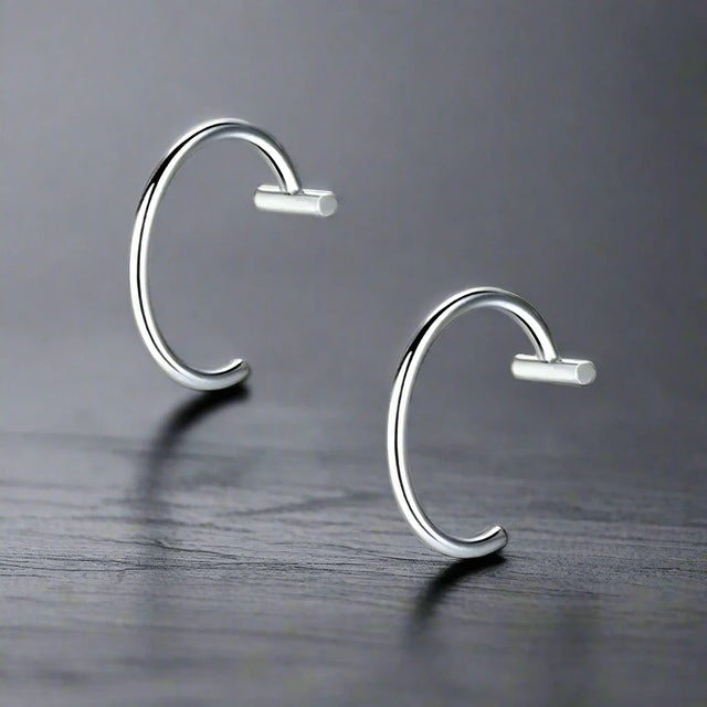 Faux Piercing Lèvre Homme ANNEAU ARGENT