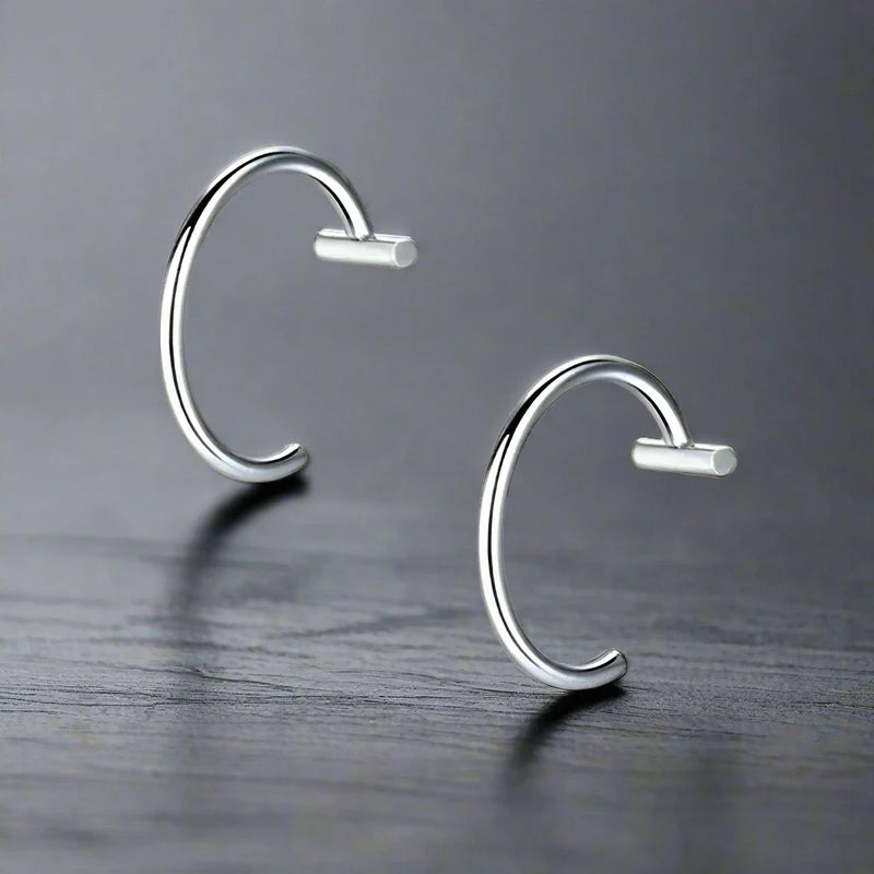 Faux Piercing Lèvre Homme ANNEAU Acier Inoxydable