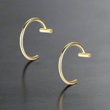 Faux Piercing Lèvre Homme ANNEAU OR - B gold