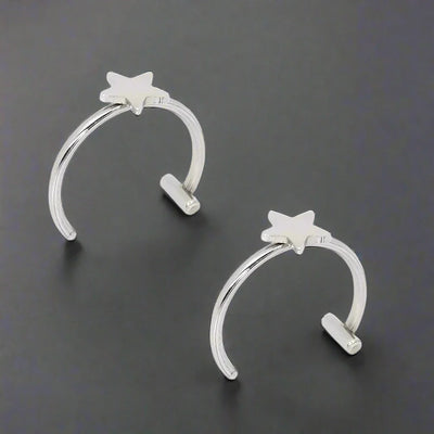 Faux Piercing Lèvre Homme ETOILE ARGENT