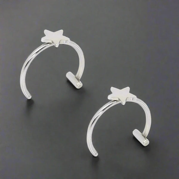 Faux Piercing Lèvre Homme ETOILE ARGENT