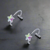 Faux Piercing Lèvre Homme ETOILE BRILLANTE