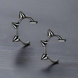 Faux Piercing Lèvre Homme SPIKE NOIR - D black