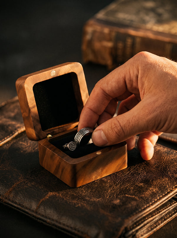 Petite Boîte à Bijoux en Bois de Noyer