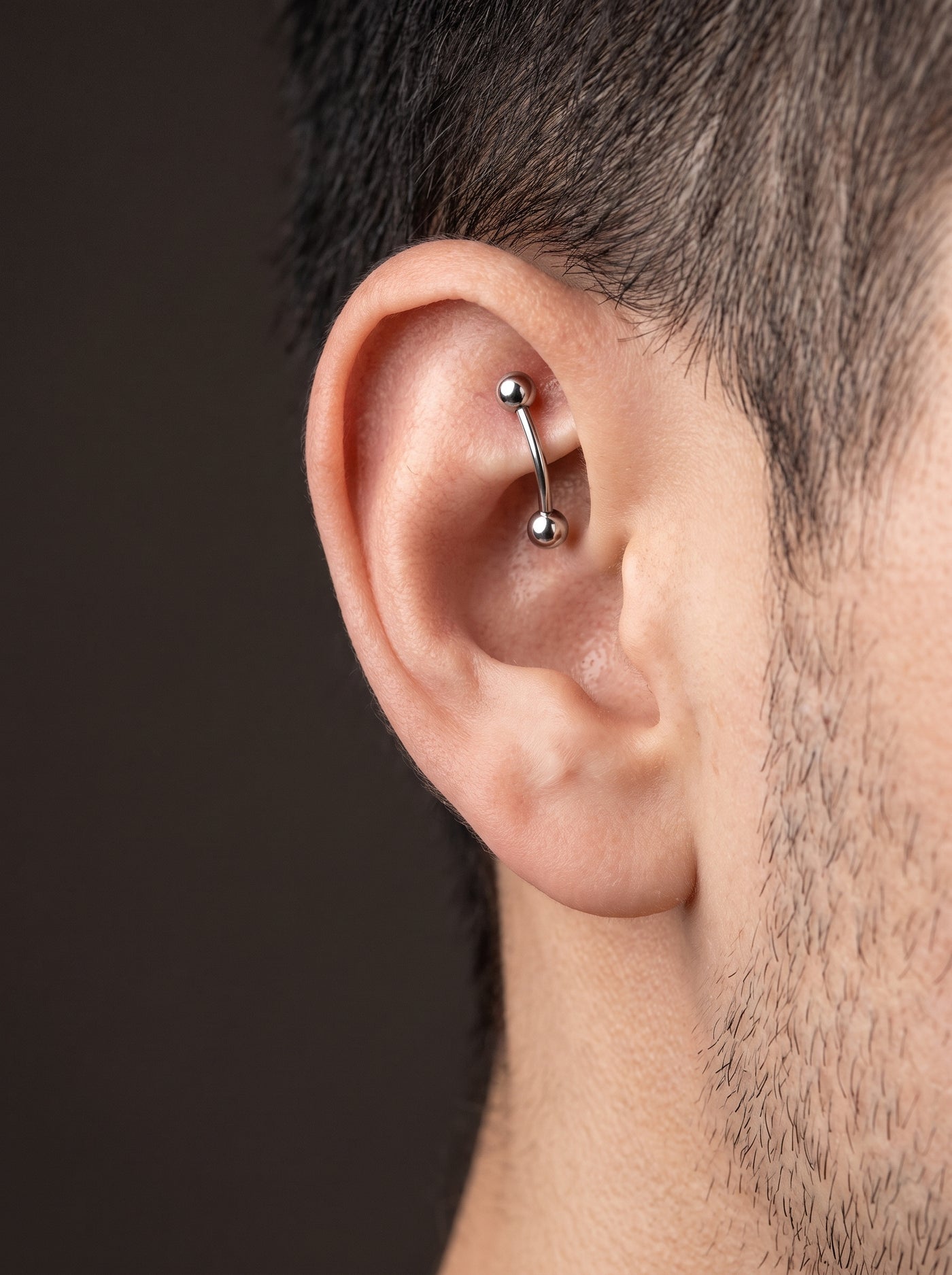 Piercing Banane en Acier Inoxydable pour Homme