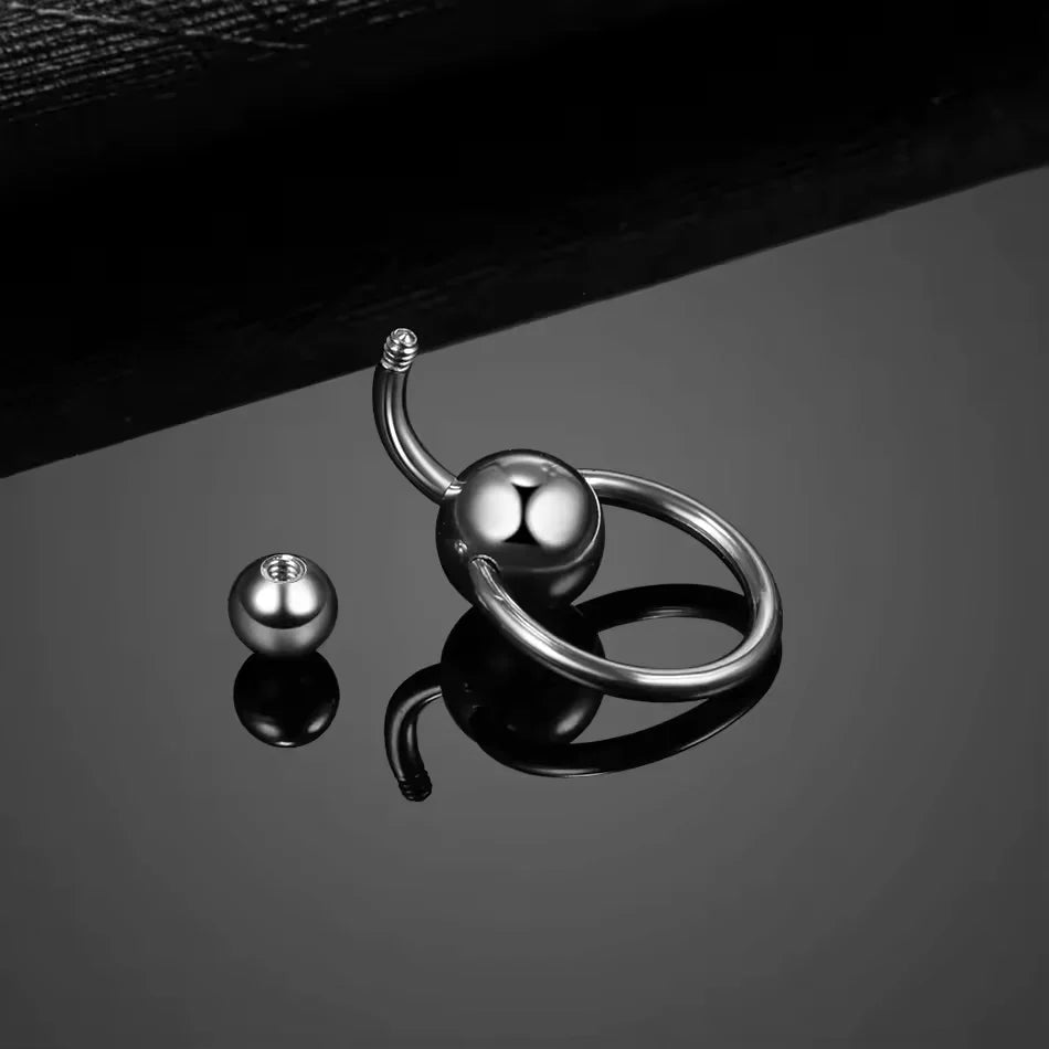 Piercing Nombril à Boules en Acier - Style 4