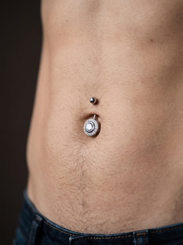Piercing Nombril ROSACE en ACIER