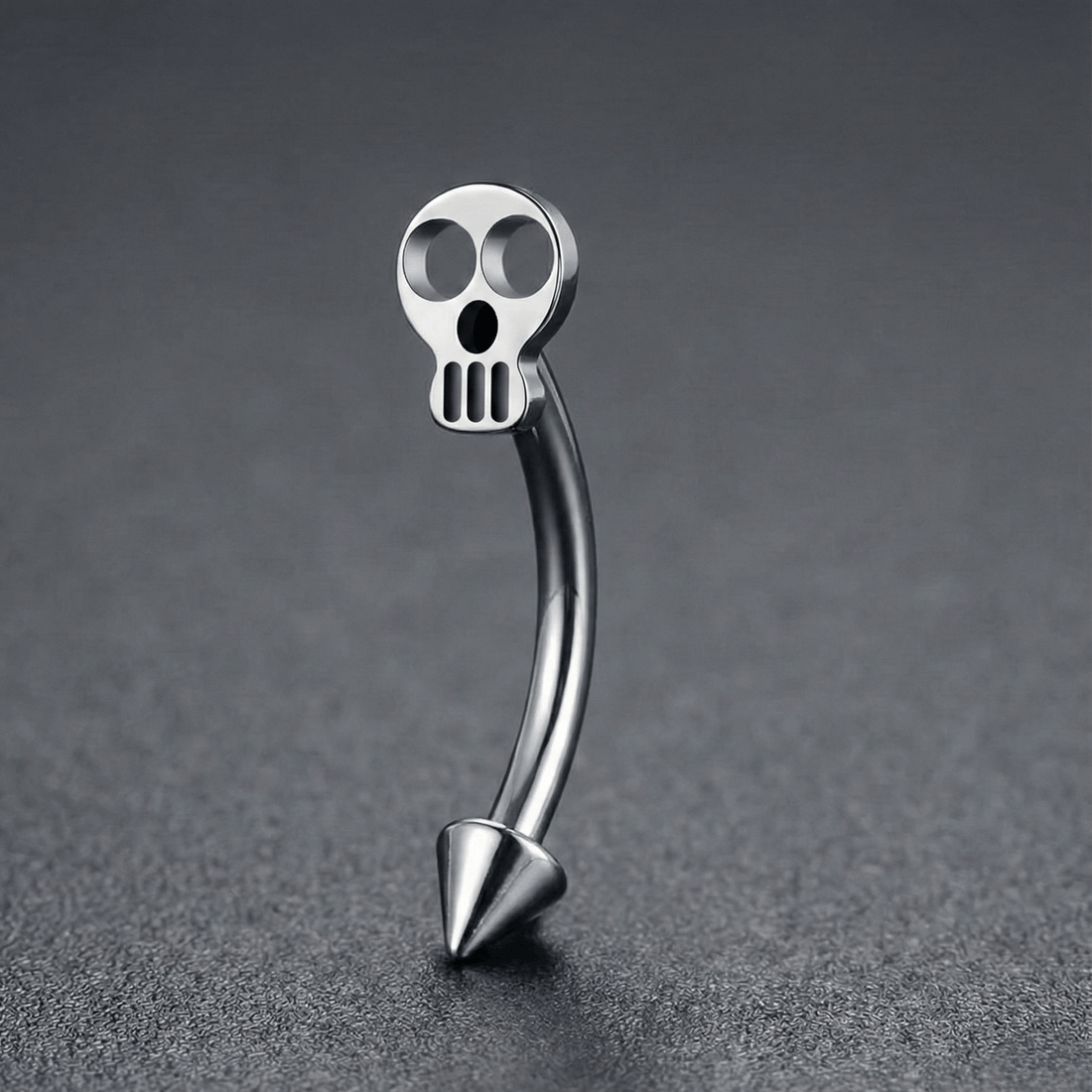 Piercing Nombril TÊTE DE MORT en Acier Inoxydable