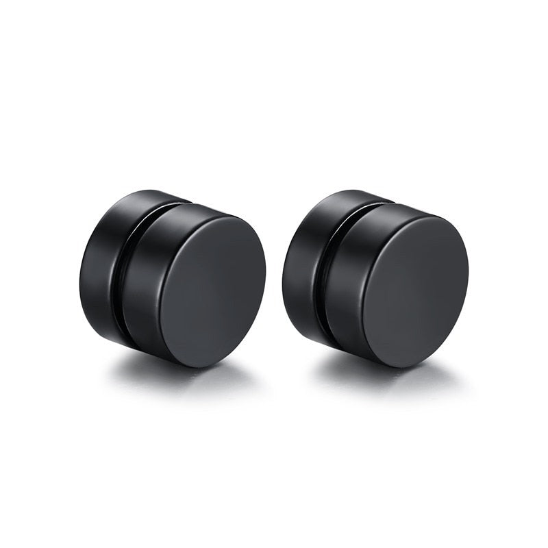Boucles d'oreilles bo non percées aimant magnétique BOF1 Noir 4mm -  BIJOUX/Boucles d'oreilles magnétique - cadoshop