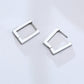 Boucle d'Oreille Homme CARRÉ NOIR (Paire)